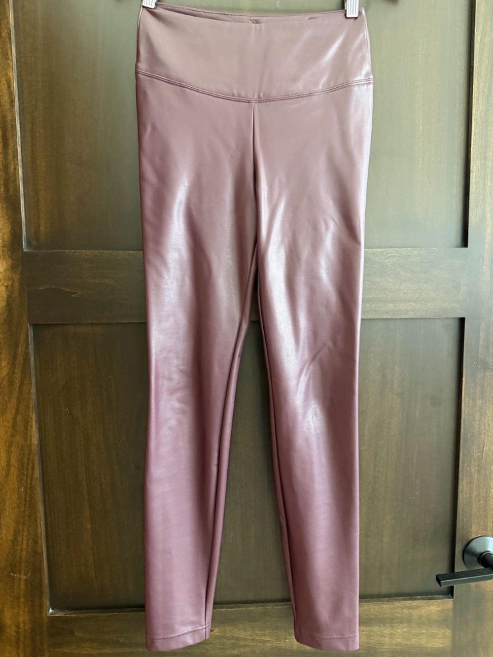 WHBM Faux Leather Leggings Sz 4